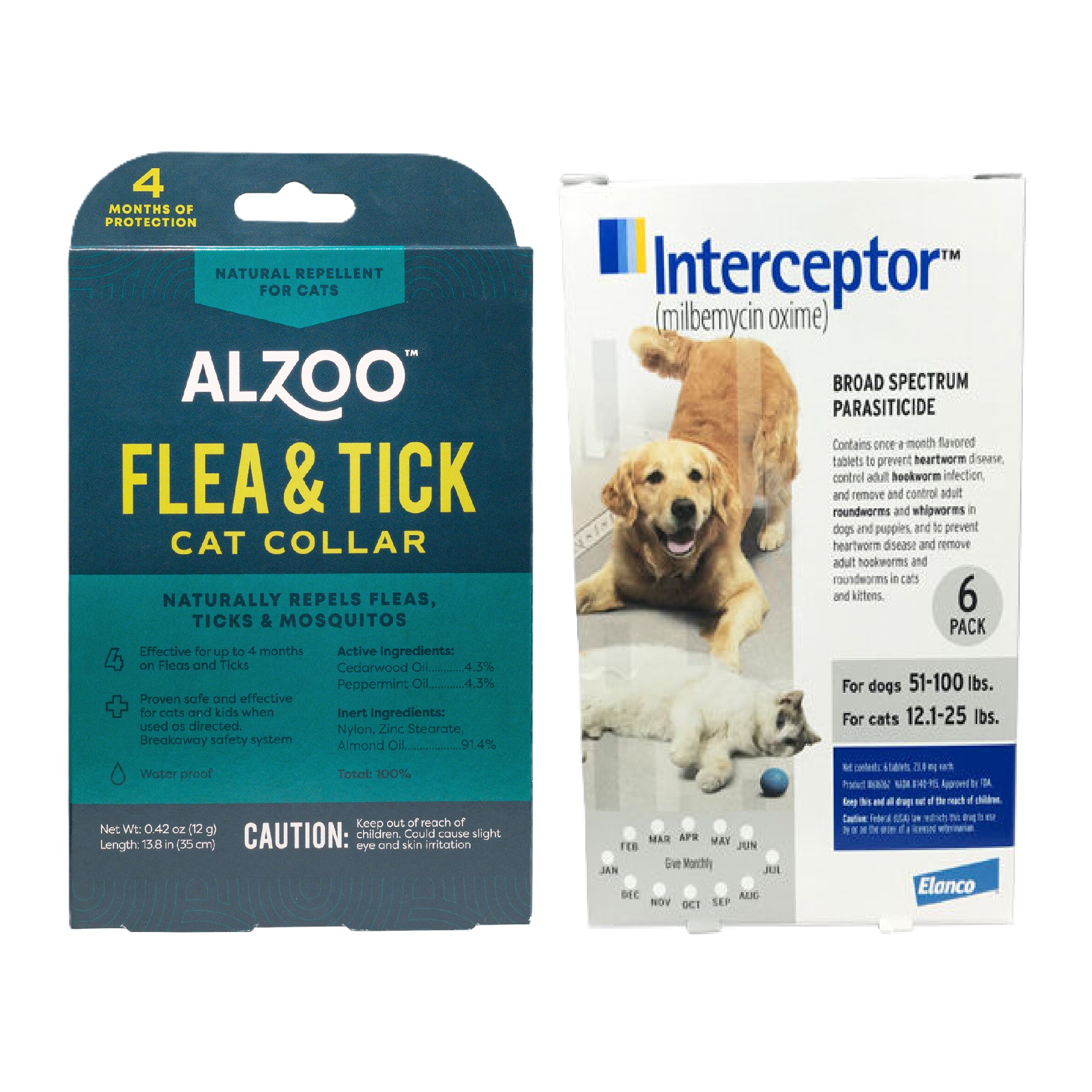 Bundle: Alzoo Plant-Based Collar + Shampoo - Flea & Tick Prevention Bundle for Dogs & Cats-product-tile